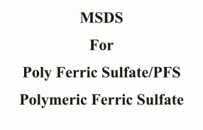 MSDS for Poly Ferric Sulfate